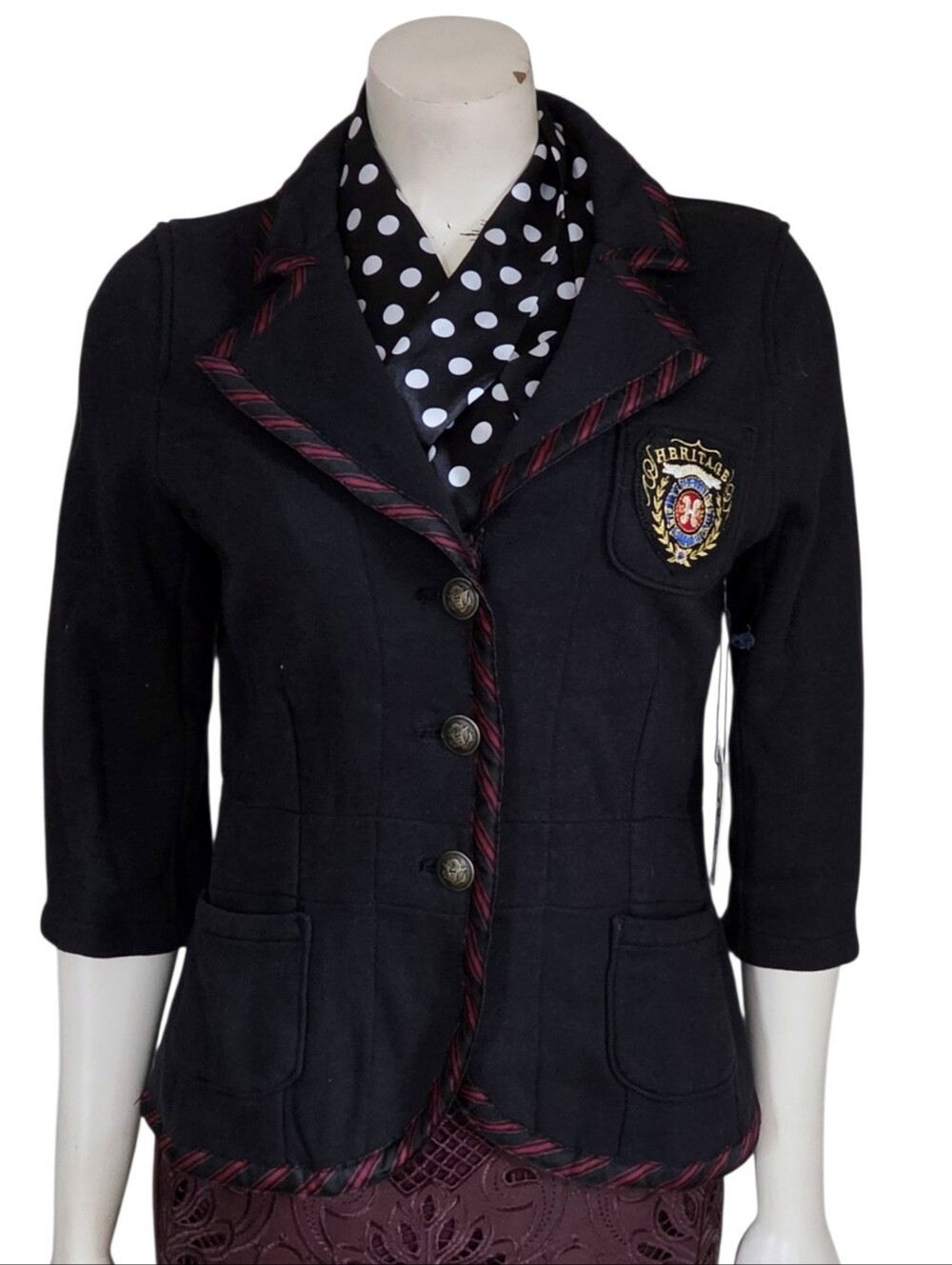 Heritage Knit Blazer Size Medium